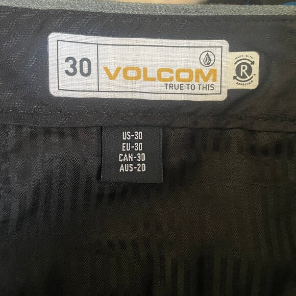 Volcom Frickin Chino Shorts Size 30 Youth Gray Modern Flat Front New NWT - Picture 5 of 8